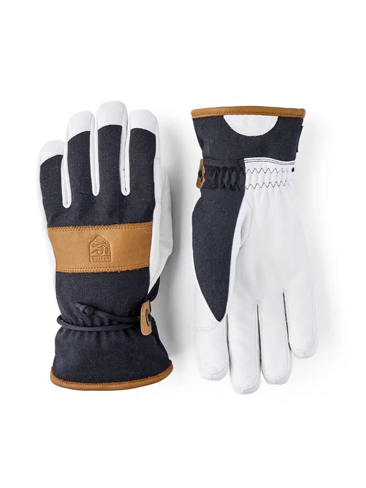 Hestra Women’s Voss Czone – 5 Finger Black/Cork v:9972424