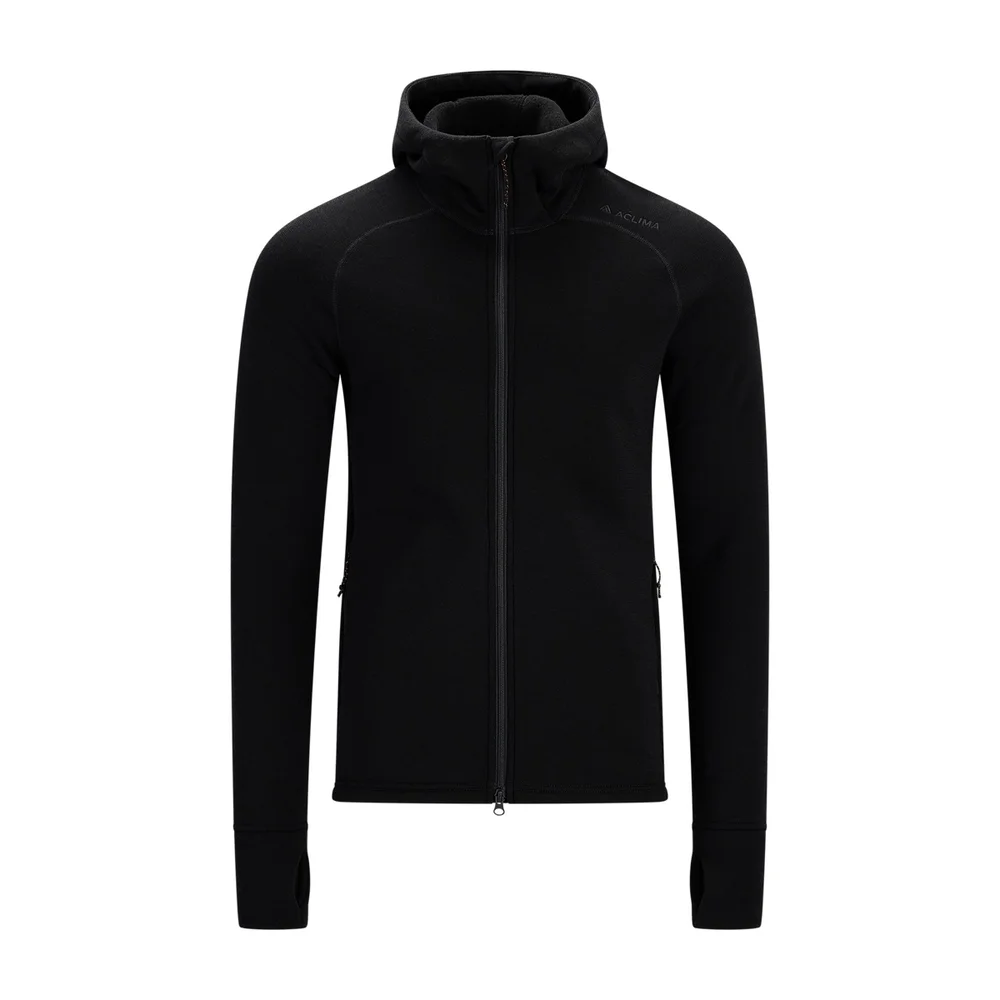 Aclima Fleecewool Hooded Jacket M’S Jet Black v:5740199