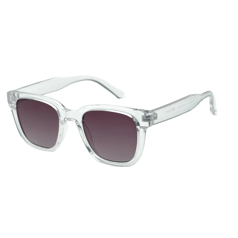 013 Transparent Clear Frame With Gradient Smoke Lens, solbriller – Grå v:6022016