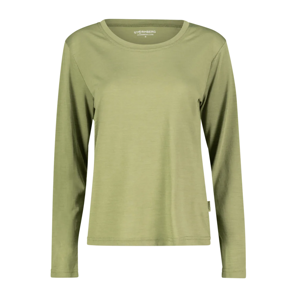 Vinjebakken Wool Long Sleeve Pullover ullgenser, dame - Grønn v:6389087