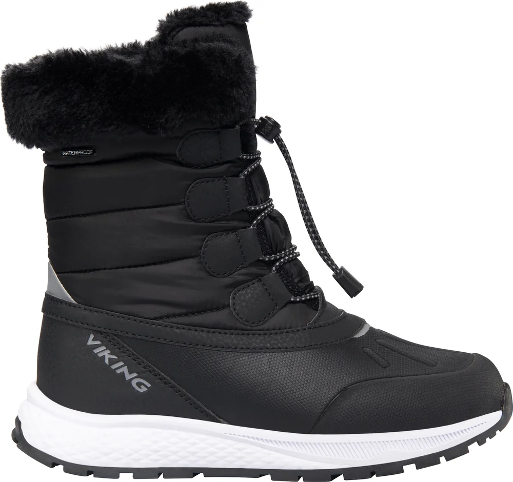 Viking Footwear Juniors’ Equip Warm Waterproof Zip Black/Granite v:8136172