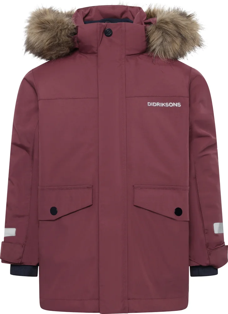 Didriksons Kids’ Bjärven Parka 4 Anemon Red v:1402760 Didriksons Kids’ Bjärven Parka 4 Anemon Red v:1402760