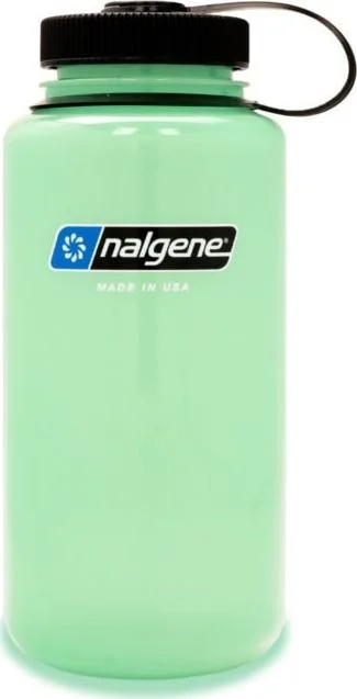 Nalgene 1L Wide Mouth Sustain Glow Green v:5058557 Nalgene 1L Wide Mouth Sustain Glow Green v:5058557