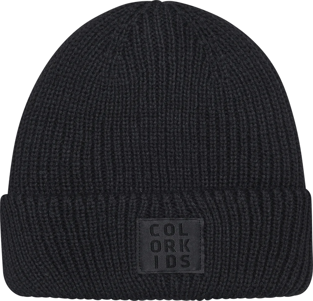 Color Kids Beanie W. Wool Phantom v:7067021 Color Kids Beanie W. Wool Phantom v:7067021