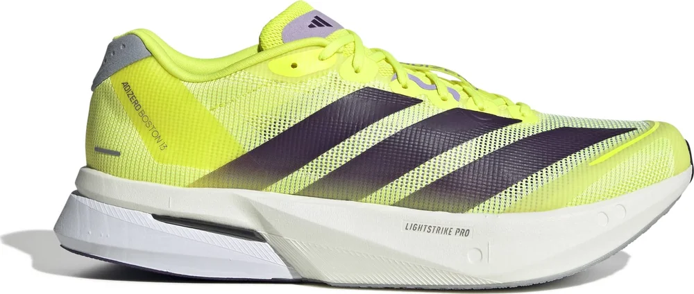 Adidas Men’s Adizero Boston 13 Solar Yellow / Aurora Plum / Powder Plum v:6154079