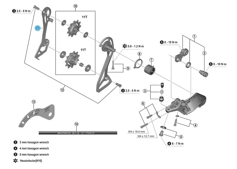 Shimano Inner Plate for RD-R7100 Bakgir v:5770282