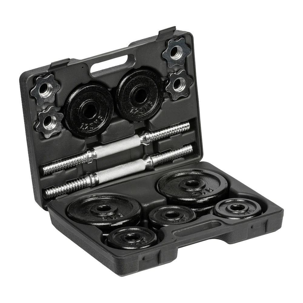 18KG Dumbbell Set, vektsett – Svart v:7427782 18KG Dumbbell Set, vektsett – Svart v:7427782