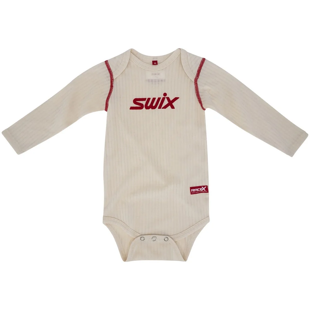Swix RaceX Merino Baby Body Snow White/Red v:6461938 Swix RaceX Merino Baby Body Snow White/Red v:6461938