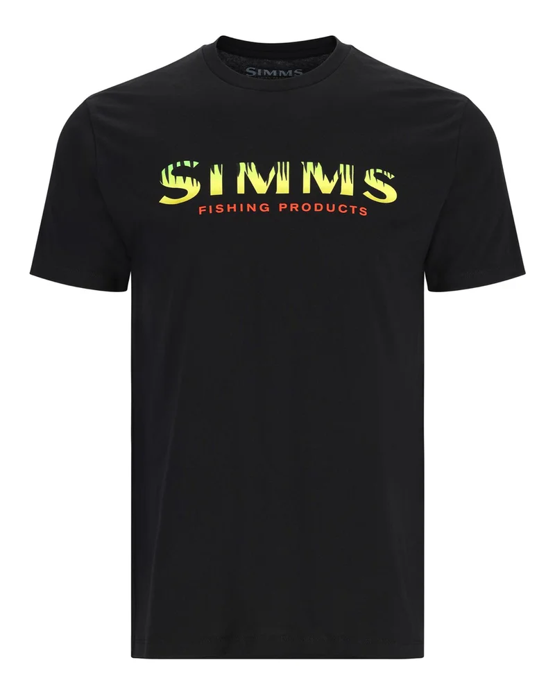 Simms Simms Logo T-Shirt Jet Black v:9955362 Simms Simms Logo T-Shirt Jet Black v:9955362