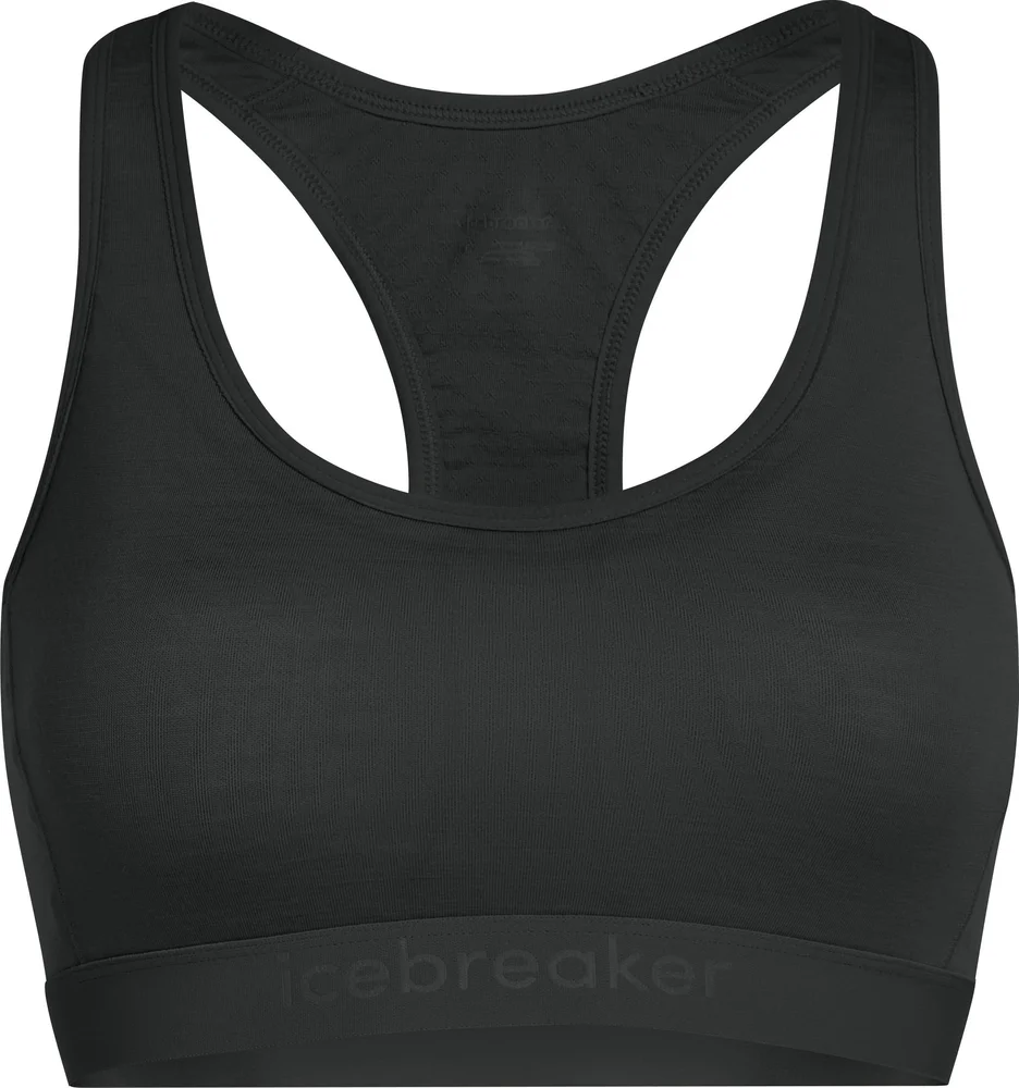 Icebreaker Women’s Merino 125 Zoneknit Racerback Bra Black v:9205799 Icebreaker Women’s Merino 125 Zoneknit Racerback Bra Black v:9205799