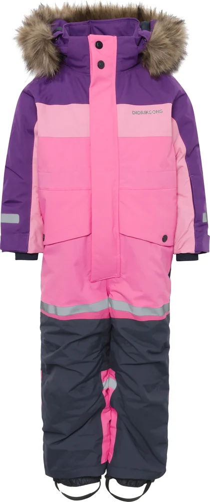 Didriksons Kids’ Bjärven Coverall 4 Sweet Pink v:5456304 Didriksons Kids’ Bjärven Coverall 4 Sweet Pink v:5456304