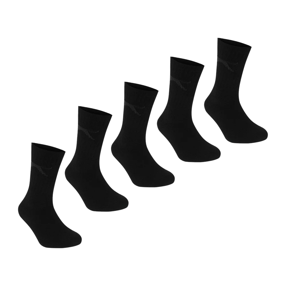 Slaz 5PK Crew Sock, , sokker, barn – Svart v:7788116 Slaz 5PK Crew Sock, , sokker, barn – Svart v:7788116