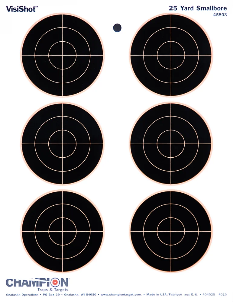 Champion Champion Visishot 6-3" Skyteskive Selvmarkerende Skyteskive v:1328624
