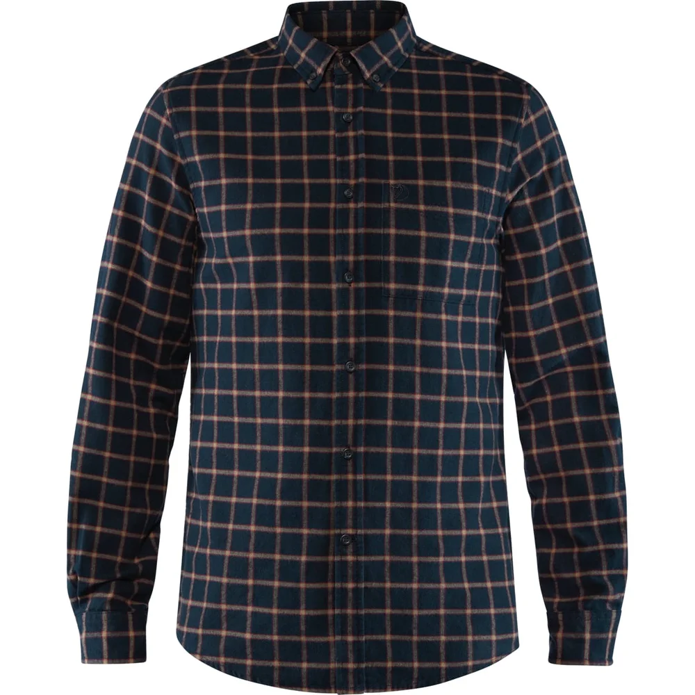 Fjällräven Men's Övik Flannel Shirt Dark Navy v:6762346