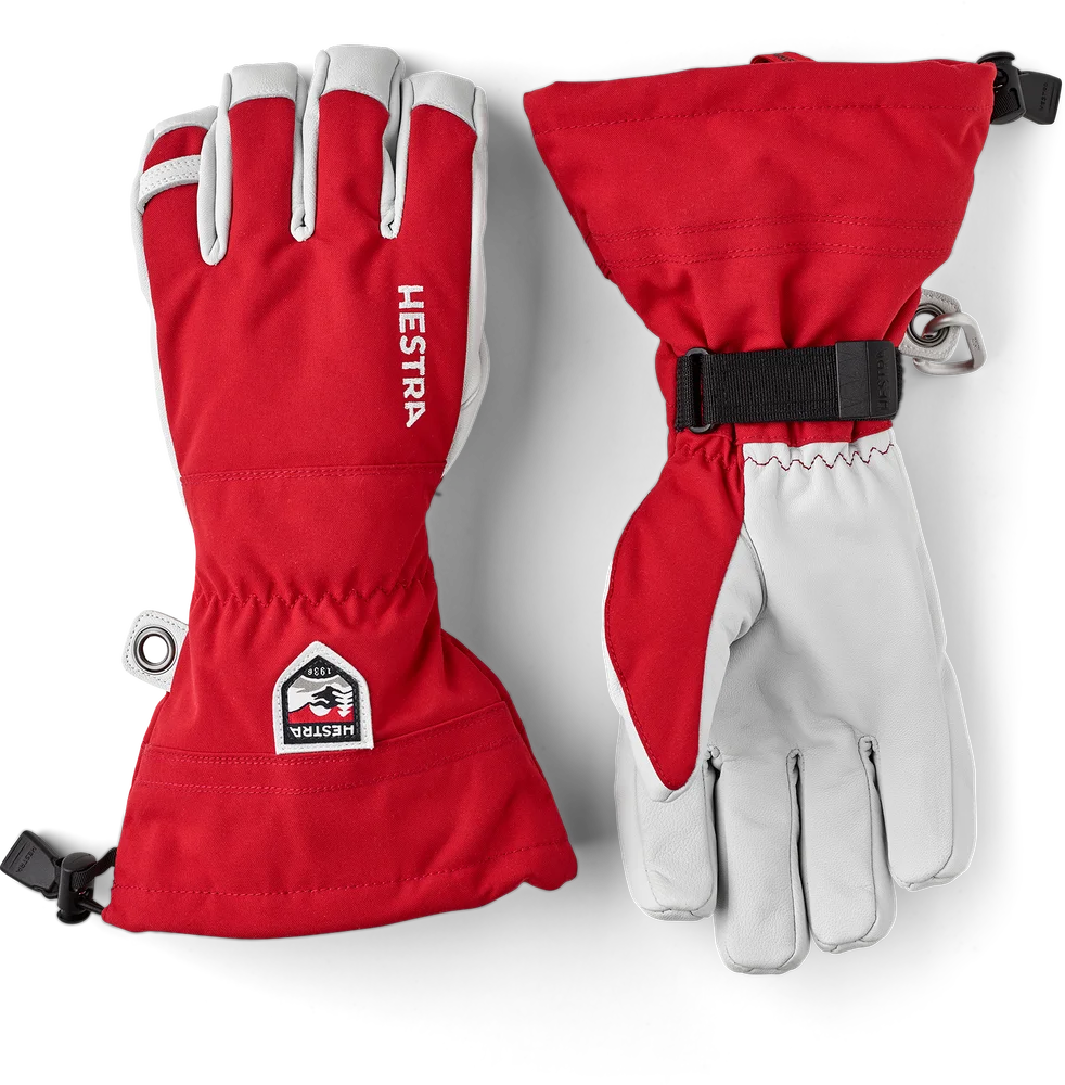 Hestra Army Leather Heli Ski Red v:9306984
