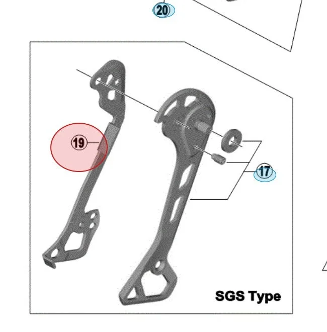 Shimano Innerplate til RD-M8000 SGS v:7191809