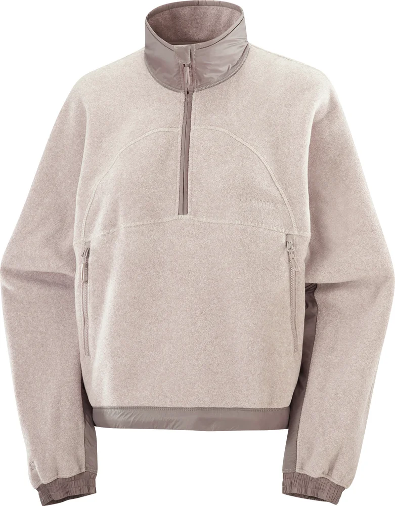 Salomon Chroma Fleece Crop W Etherea / Iron v:2391331 Salomon Chroma Fleece Crop W Etherea / Iron v:2391331