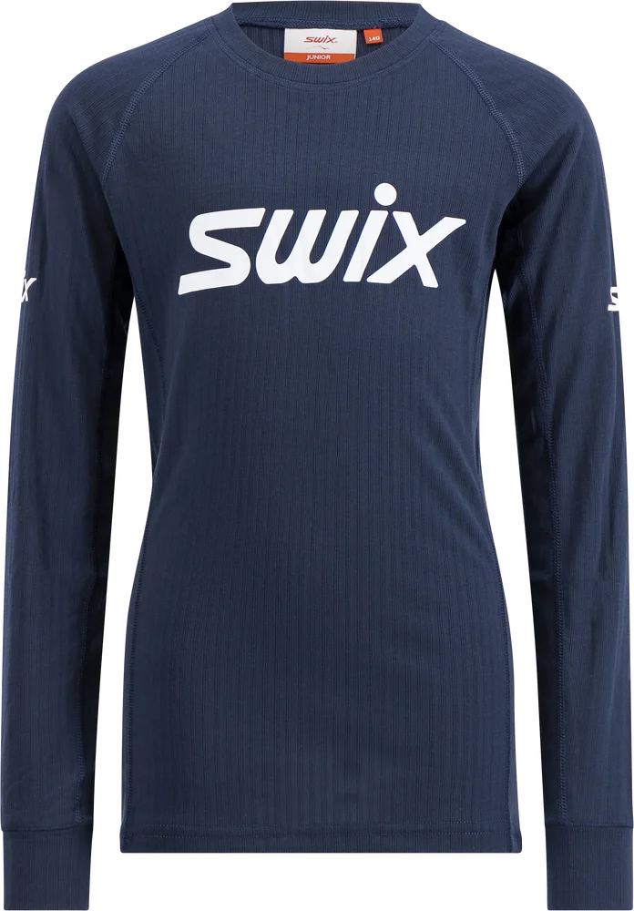 Swix RaceX Classic Long Sleeve Jr Dark Navy/Bright White v:5805176 Swix RaceX Classic Long Sleeve Jr Dark Navy/Bright White v:5805176