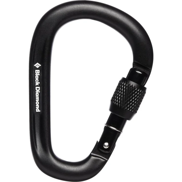 Black Diamond Pearlock Screwgate Carabiner Black v:8223823